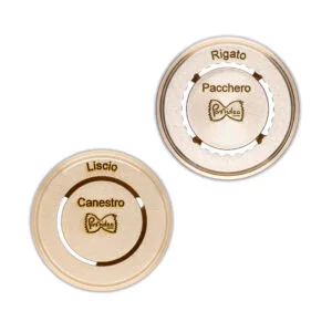 HD910024S Pasta Set die Pacchero e Canestro ( Pipe ) Liscio e rigato for Kenwood and Philips Pasta Maker Avance 7000 Series