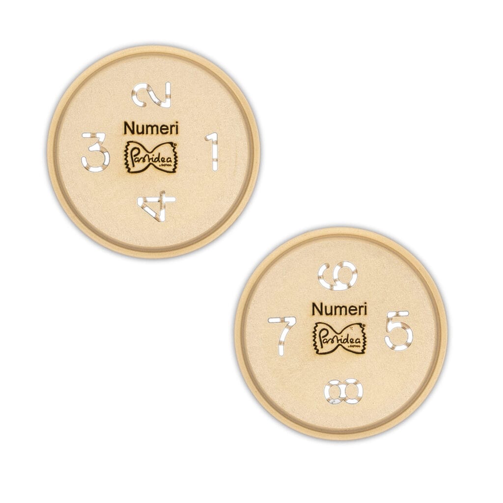 Bronze pasta die set Numbers » Pastidea