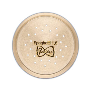 FAT56-216S Die for Spaghetti 1,6mm bronze ,screen is compatible with the Pastidea Pasta Machine, La Fattorina, Fimar MPF1.5, Arcobaleno AEX-10 or GGMGastro NMF5. No adapter is needed