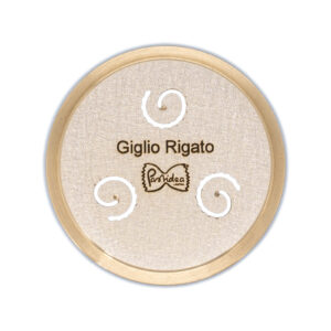 FAT56-111S Die for Lily Flower Ridged Giglio Rigato bronze ,screen is compatible with the Pastidea Pasta Machine, La Fattorina, Fimar MPF1.5, Arcobaleno AEX-10 or GGMGastro NMF5. No adapter is needed