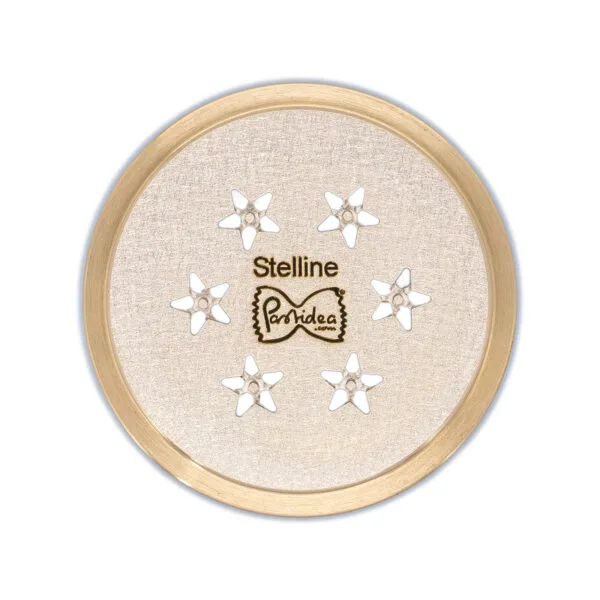 FAT56-087S Die for Five Pointed Star Stelline bronze ,screen is compatible with the Pastidea Pasta Machine, La Fattorina, Fimar MPF1.5, Arcobaleno AEX-10 or GGMGastro NMF5. No adapter is needed