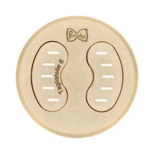 Trafila assemblata in bronzo Tagliatelle 6 mm compatibile con La Fattorina VIP2, VIP4, Fimar MPF 2.5, MPF 4, PF25E, PF40E