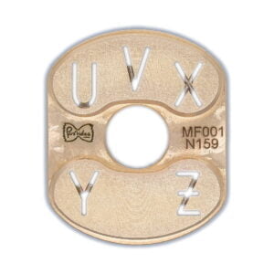 MF001BN159S pasta die insert Alphabet Letters U-V-X-Y-Z KitchenAid Philips Viva Classe Italy Pastaio