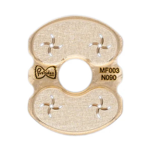 MF003N090S pasta die insert Fusilli A4 9mm for pasta maker professional