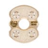 MF003N140S pasta die insert Elbow Macaroni Ridged Curvo Rigato for pasta maker professional