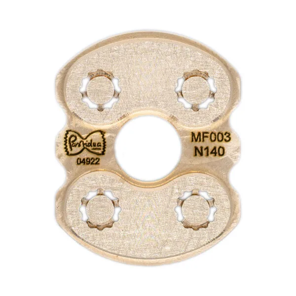 MF003N140S pasta die insert Elbow Macaroni Ridged Curvo Rigato for pasta maker professional