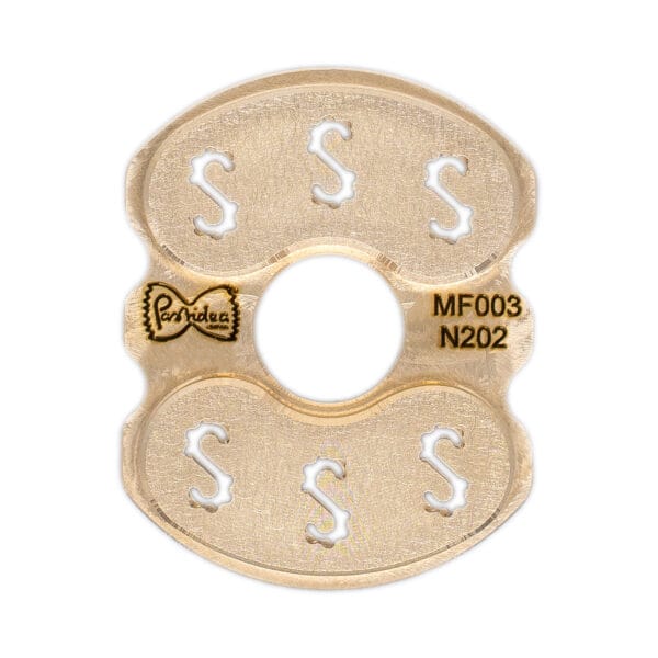 MF003N202S pasta die insert Trecce Ridged Rigate for pasta maker professional