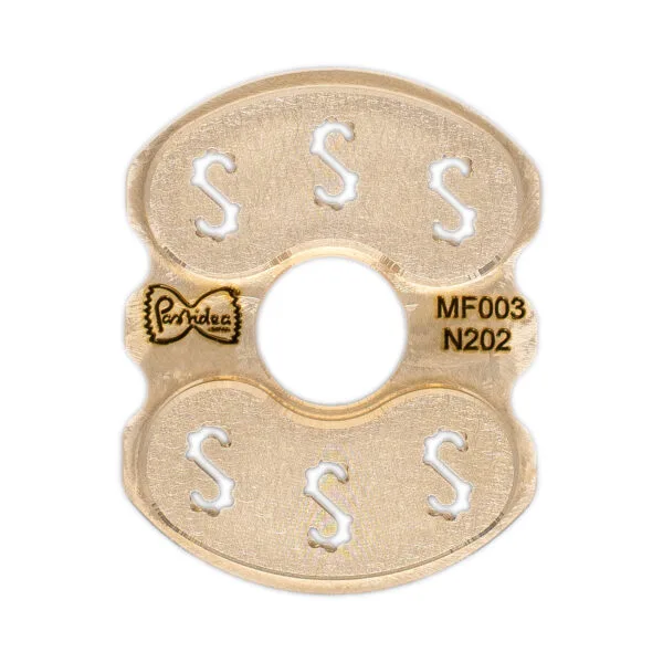 MF003N202S pasta die insert Trecce Ridged Rigate for pasta maker professional