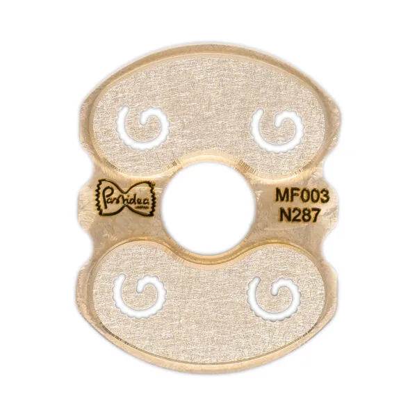 MF003N287S pasta die insert Silatelli Ridged Rigati for pasta maker professional