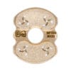 MF003N133S pasta die insert Fusilli A3 10mm for pasta maker professional