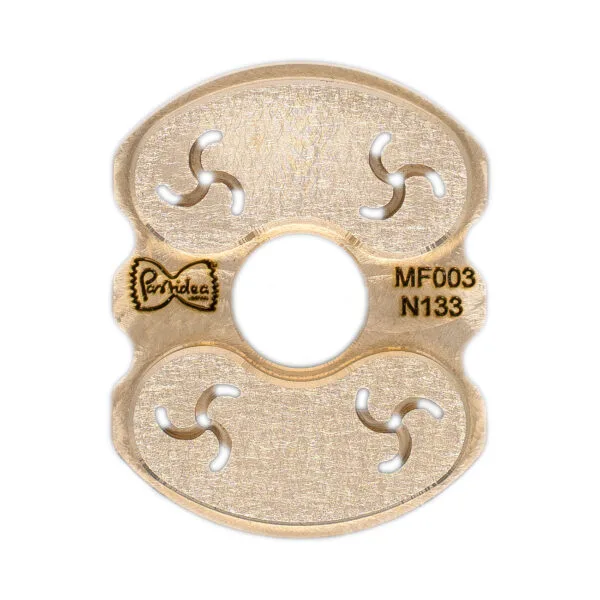 MF003N133S pasta die insert Fusilli A3 10mm for pasta maker professional
