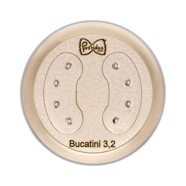 PN100N068S This Die bronze standard ( brass ) and PVD bronze ( coated brass ) Pasta Bucatini 3.2mm is compatible with the Haussler PN100 and Emma, Bottene Lillodue