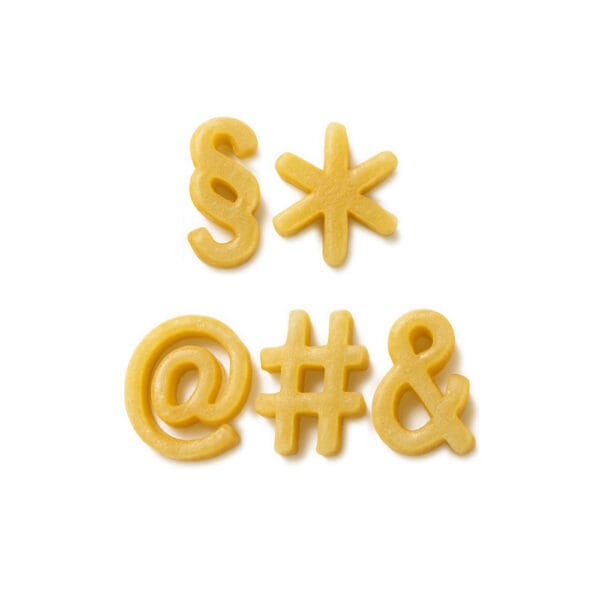 Filière en bronze Alphabet Symbols – Image 2