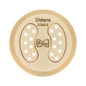 Filière en bronze Spaghetti Quadri Chitarra 2,5x2,5mm compatible avec Häussler PN100, Häussler Emma et Bottene LilloDue