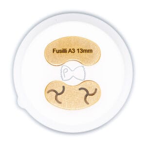 Filière en bronze et POM Fusilli A3 13mm pour Philips Pasta Maker Avance et Série 7000