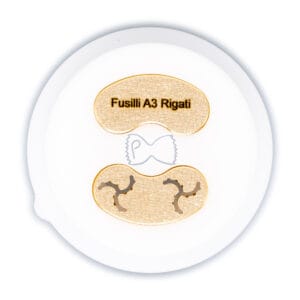 Filière en bronze et POM Fusilli A3 Rayé pour Philips Pasta Maker Avance et Série 7000