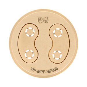 Trafila assemblata in bronzo Maccherone Liscio compatibile con La Fattorina VIP2, VIP4, Fimar MPF 2.5, MPF 4, PF25E, PF40E, Arcobaleno AEX18, AEX20, GGM Gastro NMH13