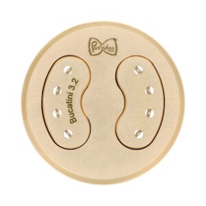 Filière en bronze assemblée Bucatini 3.2mm compatible avec La Fattorina VIP2, VIP4, Fimar MPF 2.5, MPF 4, PF25E, PF40E, Arcobaleno AEX18, AEX20, GGM Gastro NMH13