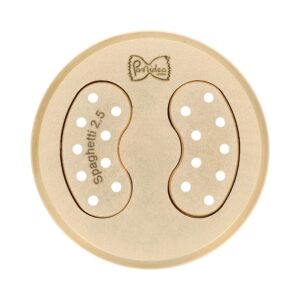 Filière en bronze assemblée Spaghetti 2.5mm compatible avec La Fattorina VIP2, VIP4, Fimar MPF 2.5, MPF 4, PF25E, PF40E, Arcobaleno AEX18, AEX20, GGM Gastro NMH13