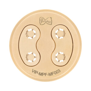 Trafila assemblata in bronzo Curvo Rigato compatibile con La Fattorina VIP2, VIP4, Fimar MPF 2.5, MPF 4, PF25E, PF40E, Arcobaleno AEX18, AEX20, GGM Gastro NMH13