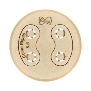 Trafila assemblata in bronzo Curvo Rigato compatibile con La Fattorina VIP2, VIP4, Fimar MPF 2.5, MPF 4, PF25E, PF40E