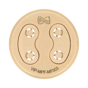Trafila assemblata in bronzo Curvo Liscio compatibile con La Fattorina VIP2, VIP4, Fimar MPF 2.5, MPF 4, PF25E, PF40E, Arcobaleno AEX18, AEX20, GGM Gastro NMH13
