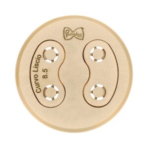 Filière en bronze assemblée Coude Macaroni Lisse compatible avec La Fattorina VIP2, VIP4, Fimar MPF 2.5, MPF 4, PF25E, PF40E, Arcobaleno AEX18, AEX20, GGM Gastro NMH13