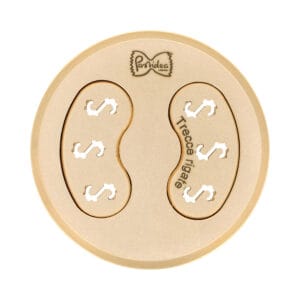 Trafila assemblata in bronzo Trecce Gemelli Rigati compatibile con La Fattorina VIP2, VIP4, Fimar MPF 2.5, MPF 4, PF25E, PF40E