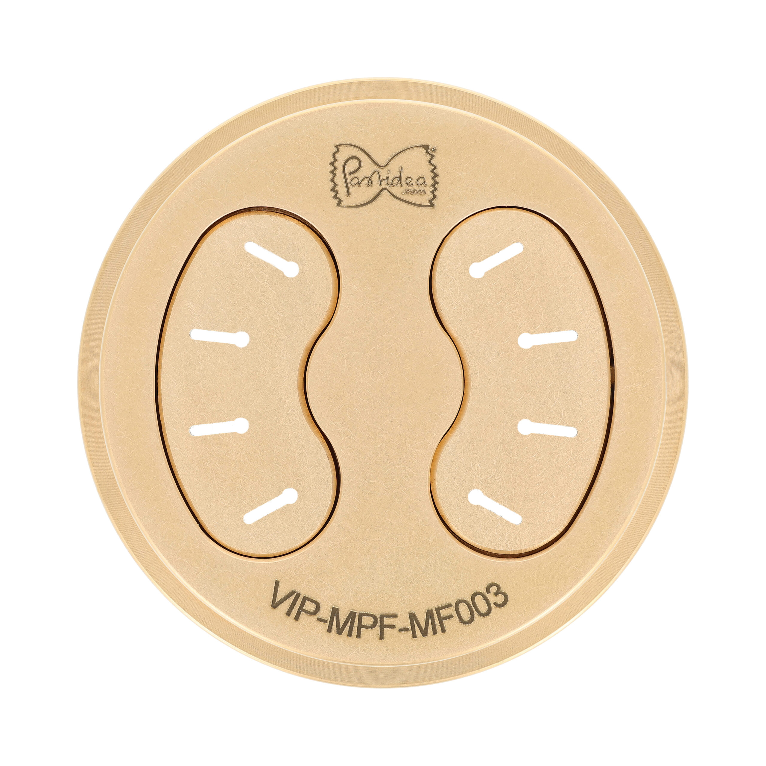 Montierte Bronzematrize Spätzli Wellenspätzle Spatoli kompatibel mit La Fattorina VIP2, VIP4, Fimar MPF 2.5, MPF 4, PF25E, PF40E, Arcobaleno AEX18, AEX20, GGM Gastro NMH13