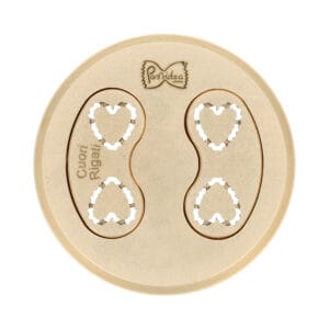 little hearts ridged pasta die