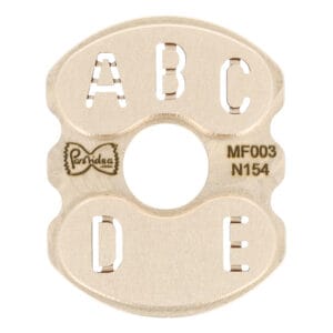 Inserto per la pasta [tipo 3] Alfabeto Lettere A-B-C-D-E
