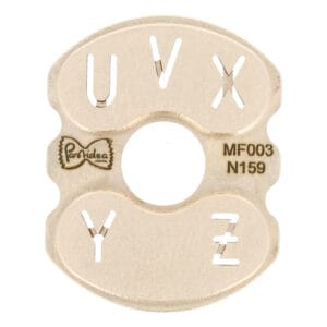 Inserto per la pasta [tipo 3] Alfabeto Lettere U-V-X-Y-Z