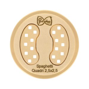 Filière en bronze assemblée Spaghetti Quadri Chitarra 2.5x2.5mm compatible avec la Parmigiana Sofia