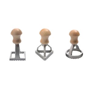 Set de 3 emporte-pièces carrés, triangulaires et ronds