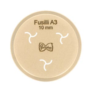 Matrize aus Bronze Fusilli A3 10mm 0,85mm für La Fattorina, Fimar MPF 1.5, Arcobaleno AEX10, GGMGastro NMF5, Bartscher