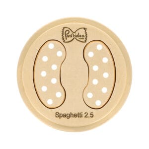 Matrize aus Bronze Spaghetti 2.5mm für La Fattorina, Fimar MPF 1.5, Arcobaleno AEX10, GGMGastro NMF5, Bartscher