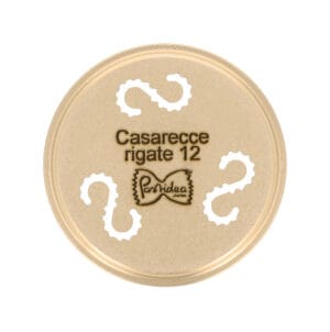 Bronze pasta die Casarecce Ridged 12mm