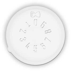 Trafila in POM - Numeri 0-1-2-3-4-5-6-7-8-9 per Philips Pasta Maker Avance and 7000 Series
